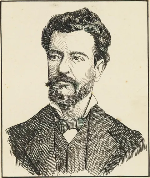 Iconografia de Bernardo Guimarães por M. J. Garnier