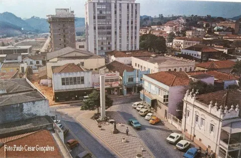 Vista aérea da praça Wenceslau Brás