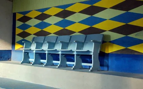 Área de espera no Cine Auditório da Imbel