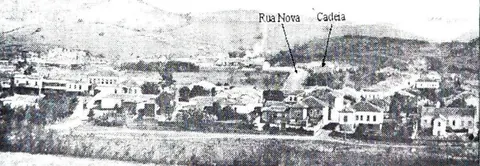 A mais antiga fotografia abrangente de toda a pequena cidade de Itajubá