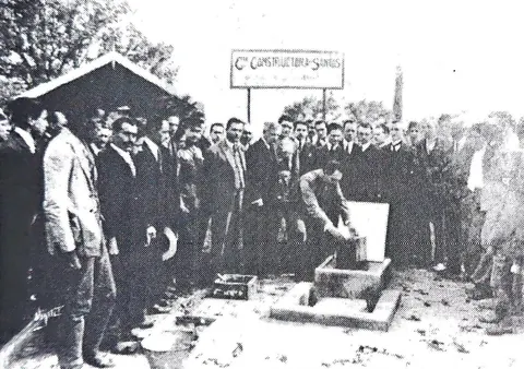 Lançamento da pedra fundamental da sede do 4º Batalhão de Engenharia