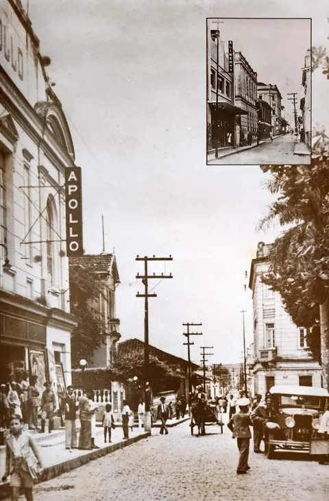 Rua Dr. João de Azevedo e cinema Apolo