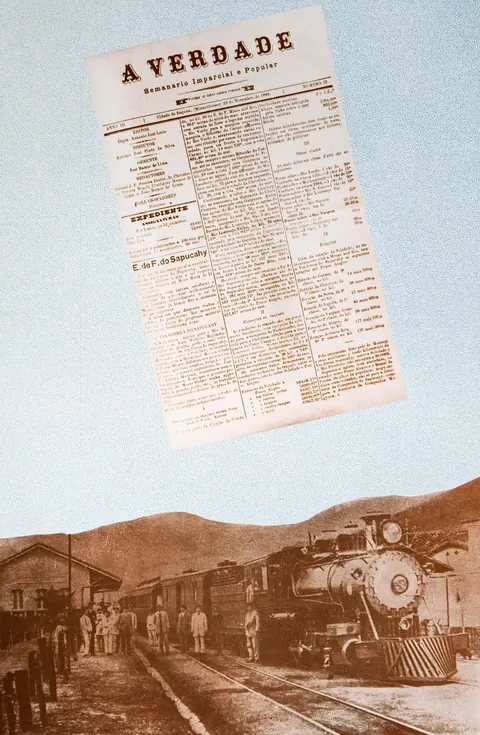 Estação Rede Sul Mineira de Viação e jornal A Verdade