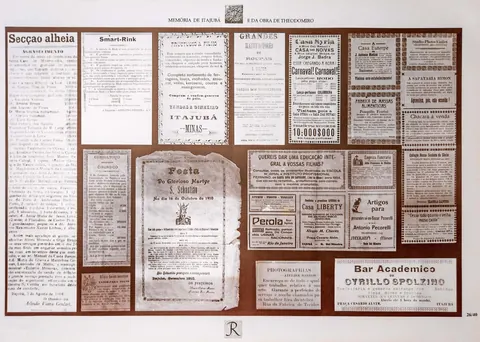 Diversos anúncios de jornais e revistas entre 1880 e 1924