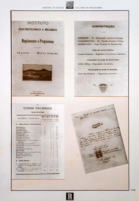 Reprodução de partes do livreto "Regulamento e Programmas"