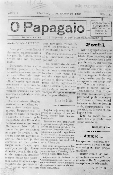 Revista Itajubá - "O Papagaio"