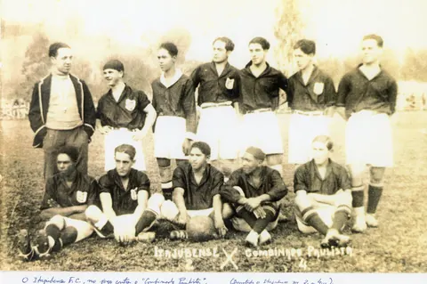 Itajubense F.C, no jogo contra o "Combinado Paulista"