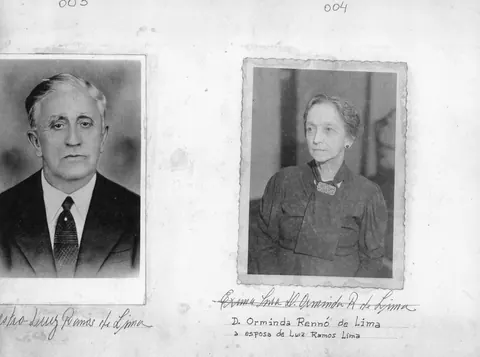 Luiz Ramos de Lima e D. Orminda Rennó de Lima, sua esposa