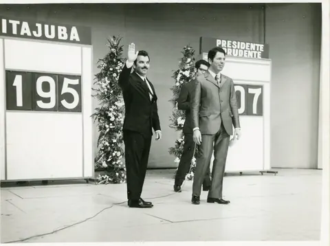 Luiz Rennó Chaves no programa "Cidade Contra Cidade" do Silvio Santos (Itajubá venceu Presidente Prudente)