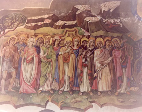Pintura ao lado do Altar-Mor da Matriz Nossa Senhora da Soledade