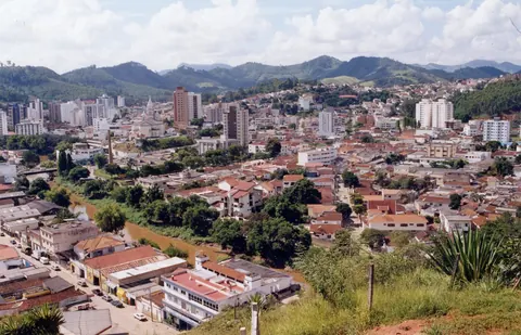Vista do Hotel Coroados após a enchente